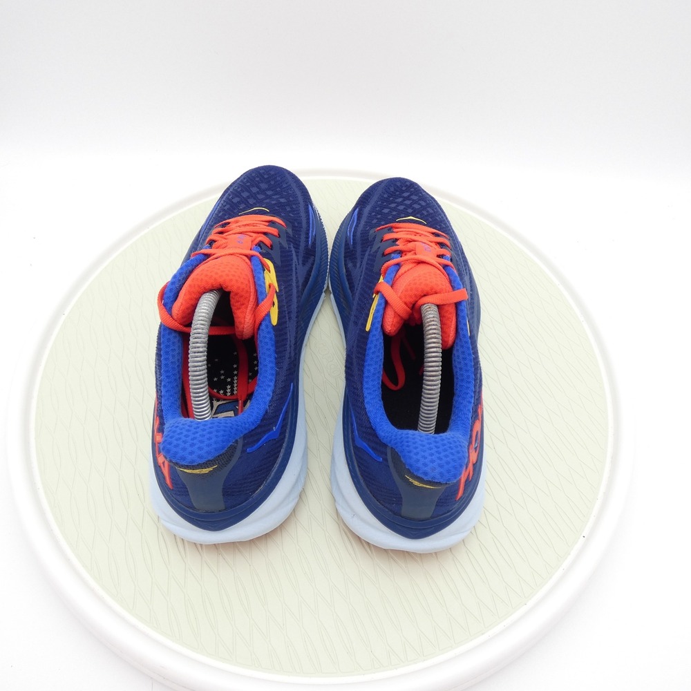 Hoka One One Clifton 9 Mens 10 Deep Lake Ceramic Blue Orange 1127895 BBDGB - Picture 5 of 10